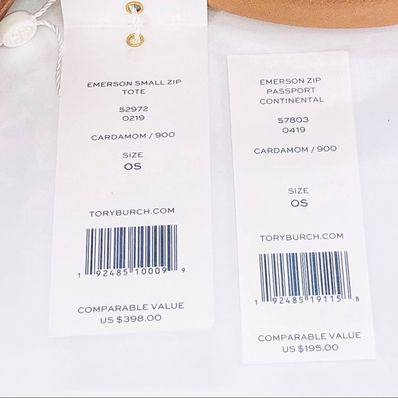 2PCS Tory Burch Emerson Small Zip Tote Wallet Set - Picture 8 of 8